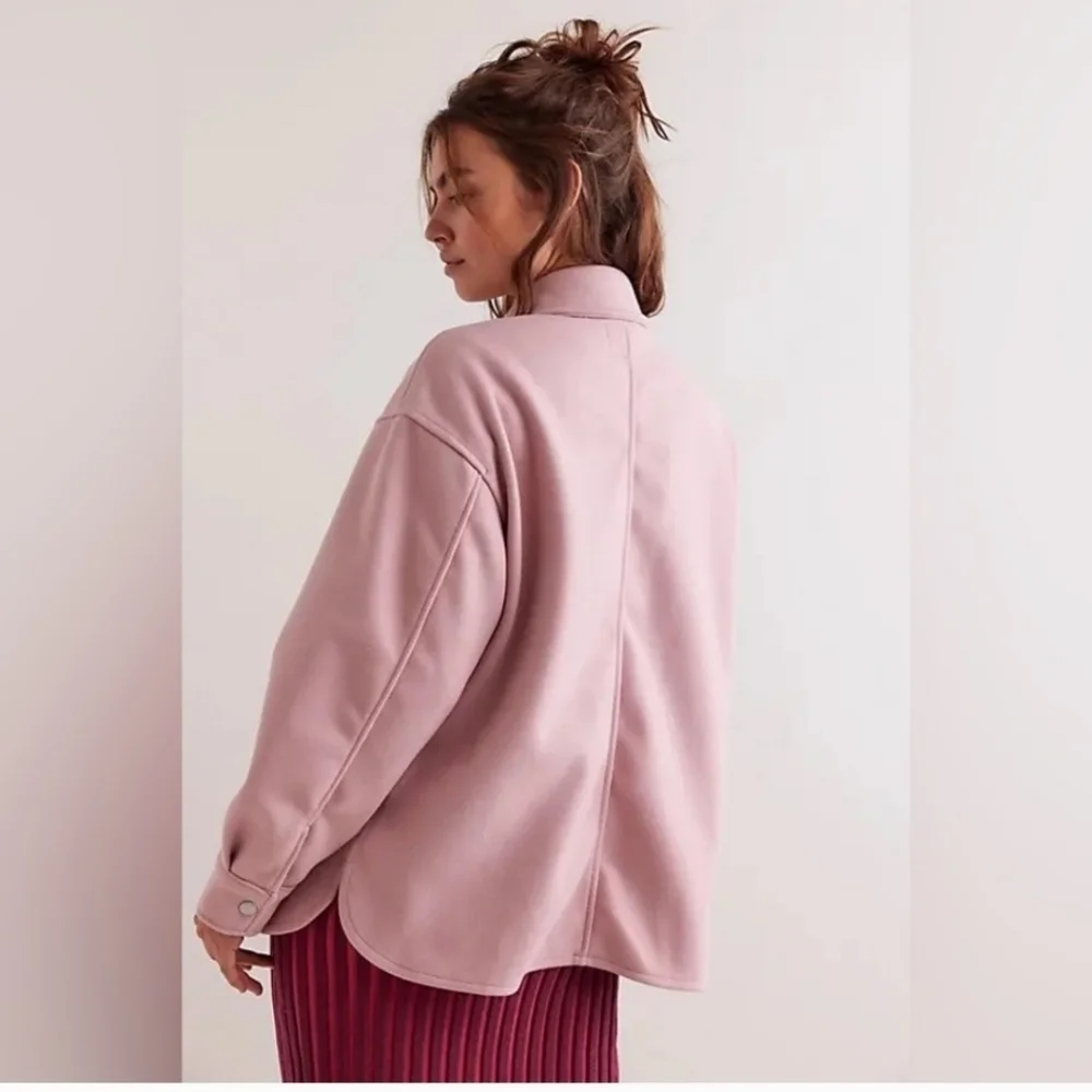 New Without Tag Free People We The Free Lola Pink Shirt Jacket Small NWOT